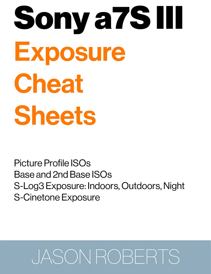 Sony a7S III Exposure Cheat Sheets product image (1)