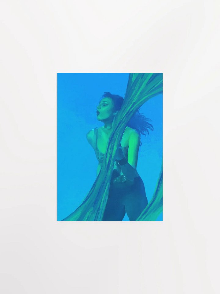 Dreamy Underwater Girl Poster – Ethereal Ocean Art Print for Wall Decor product image (1)