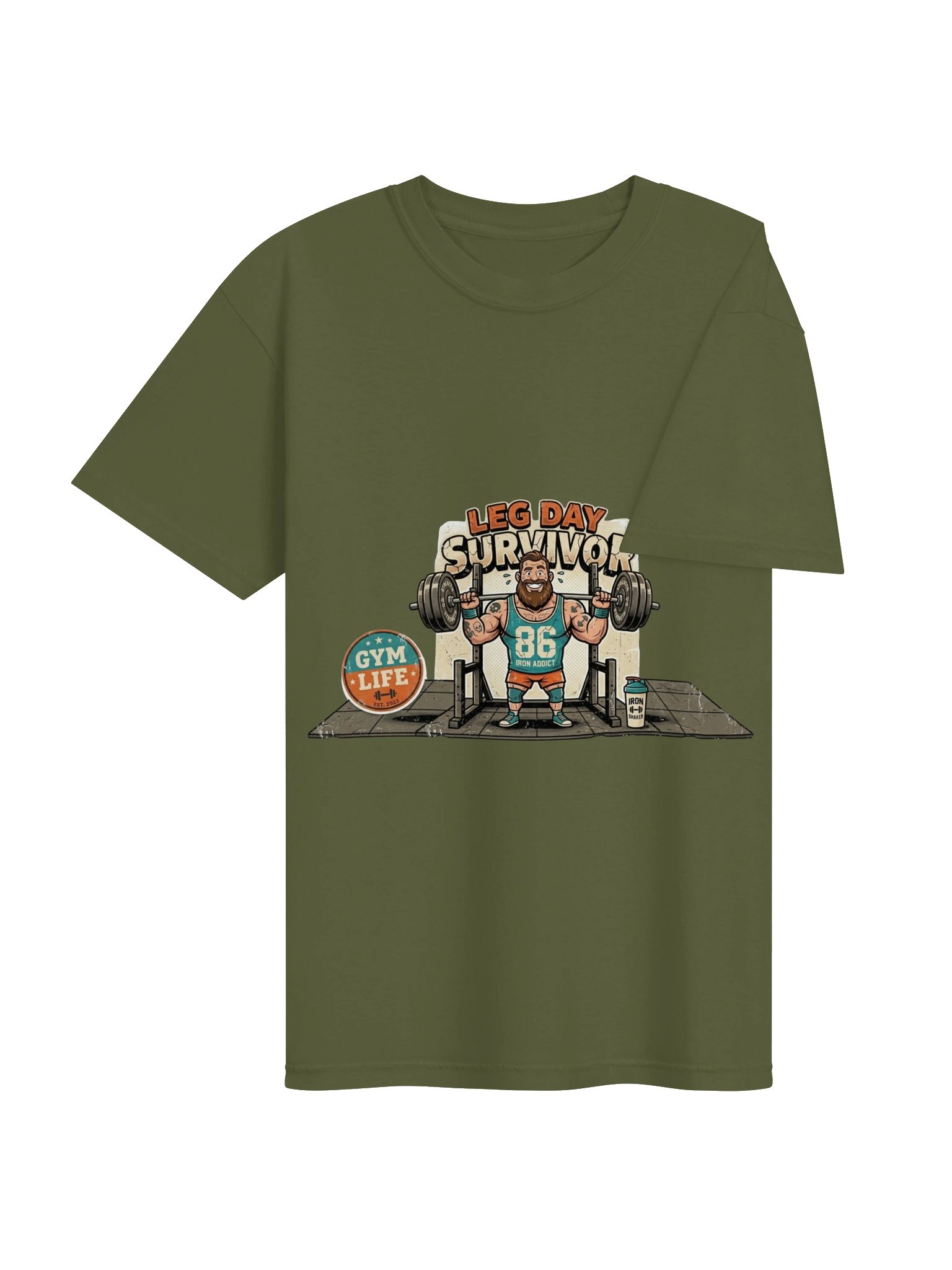 Leg Day Survivor - Funny Gym T-Shirt product image (3)