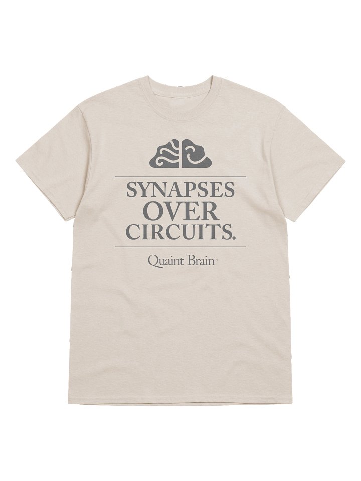 Quaint Brain™ Synapses Over Circuits Heavyweight Cotton Tee product image (1)