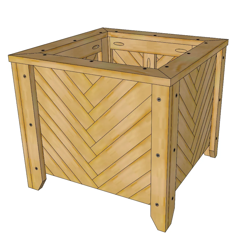Herringbone Picket Planter Plan product image (5)