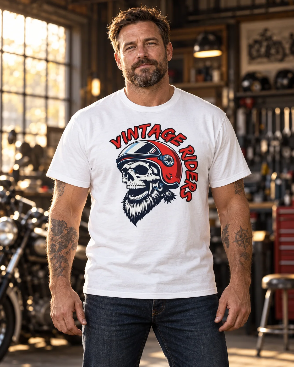 Bearded Skull — Gildan Heavyweight Tee product image (1)