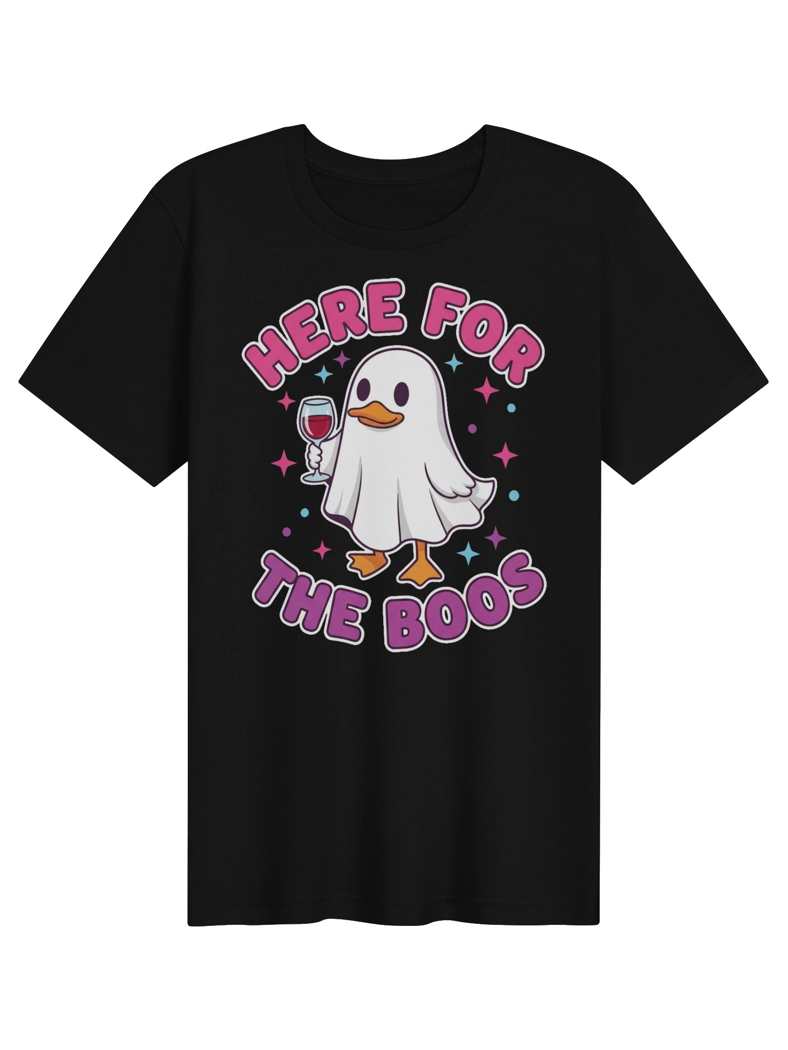Here for the Boos Ghost Duck Halloween Tee product image (1)