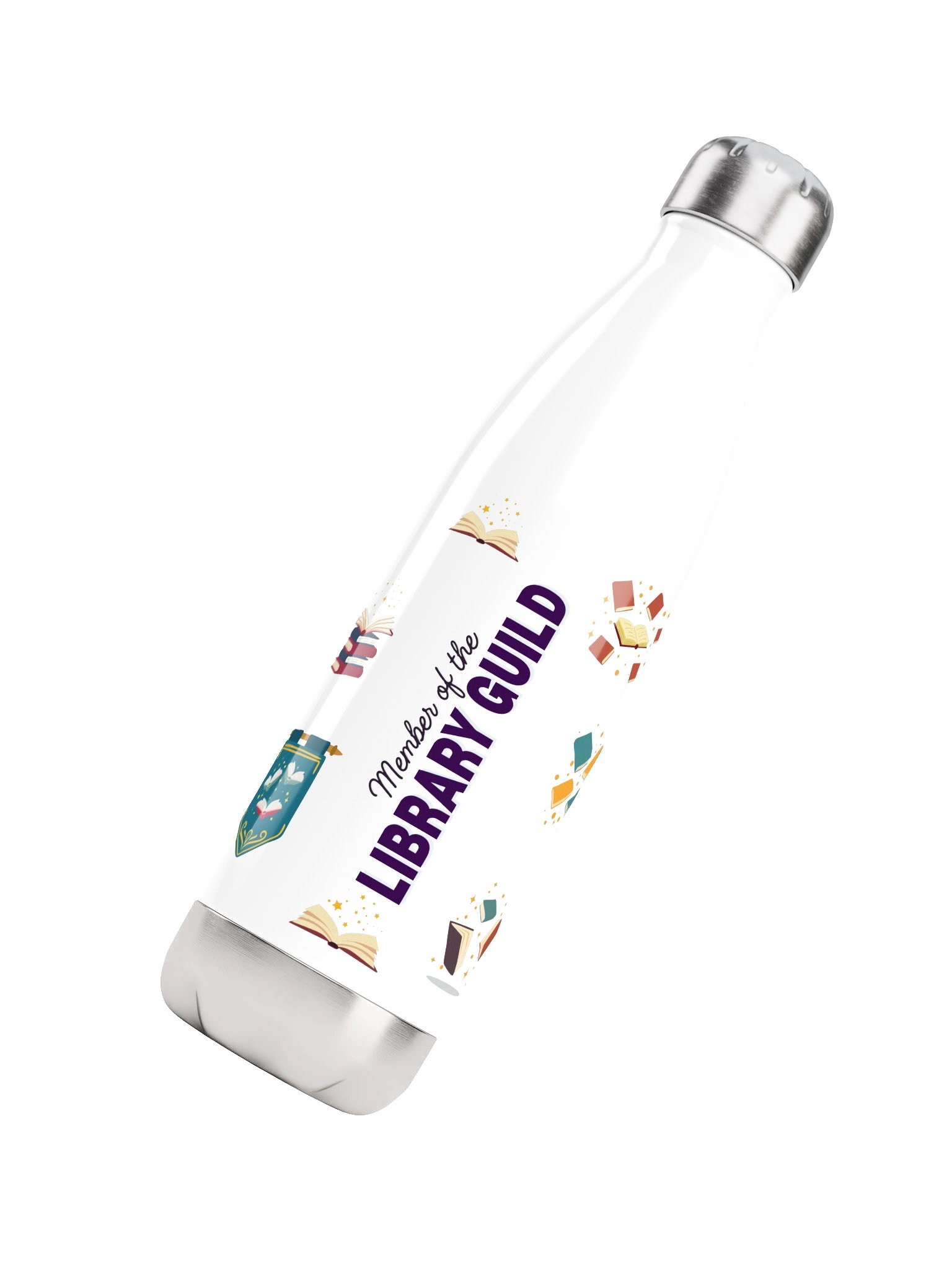 Library Guild Stainless Steel Water Bottle - Light product image (4)