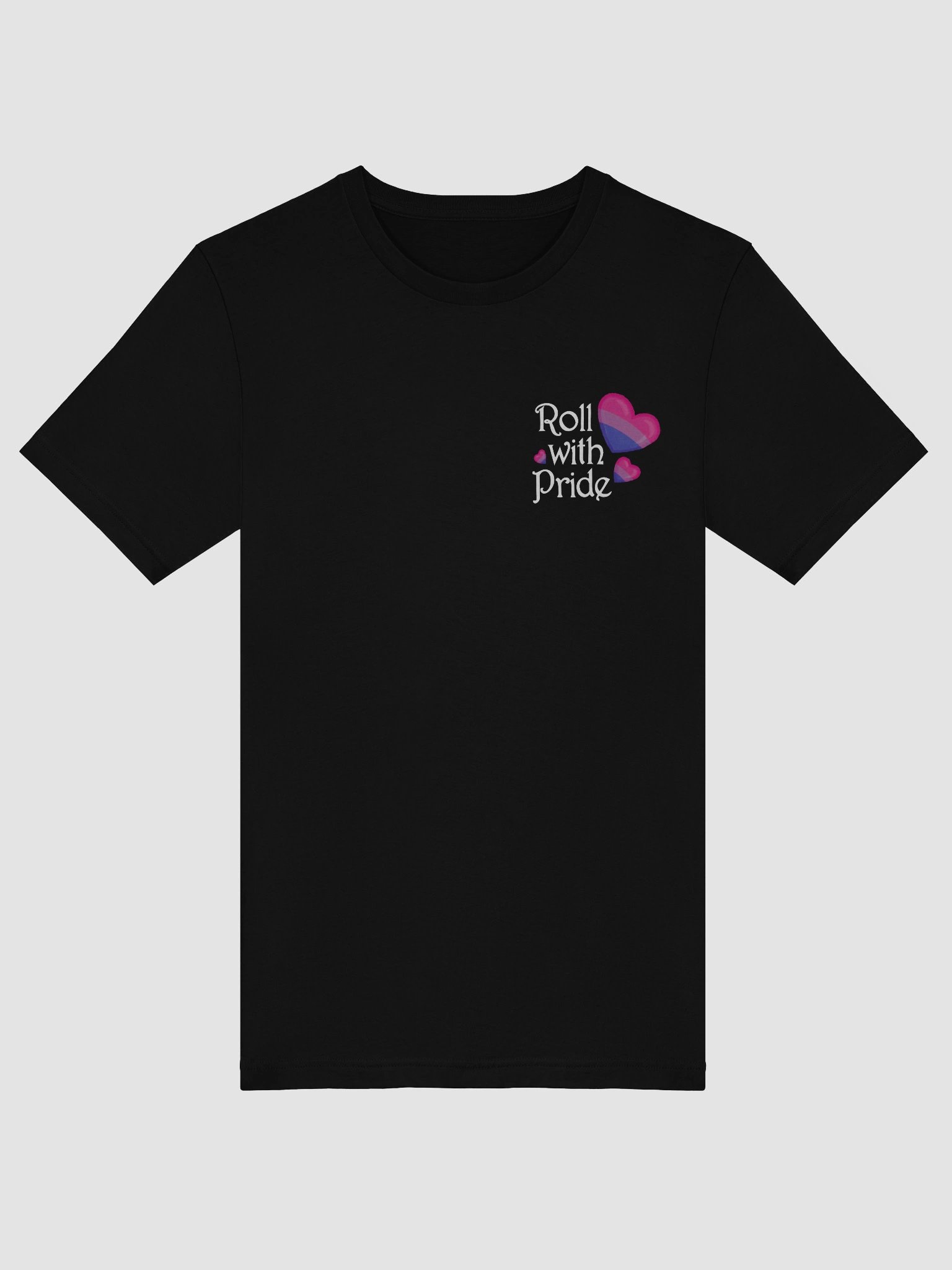Roll with Pride Supersoft Tee - Bi Hearts product image (5)