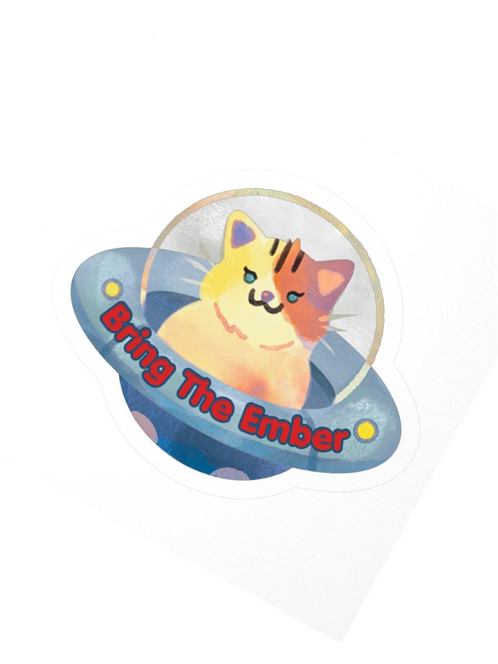 Bring The Ember - Space Cat Sticker product image (2)