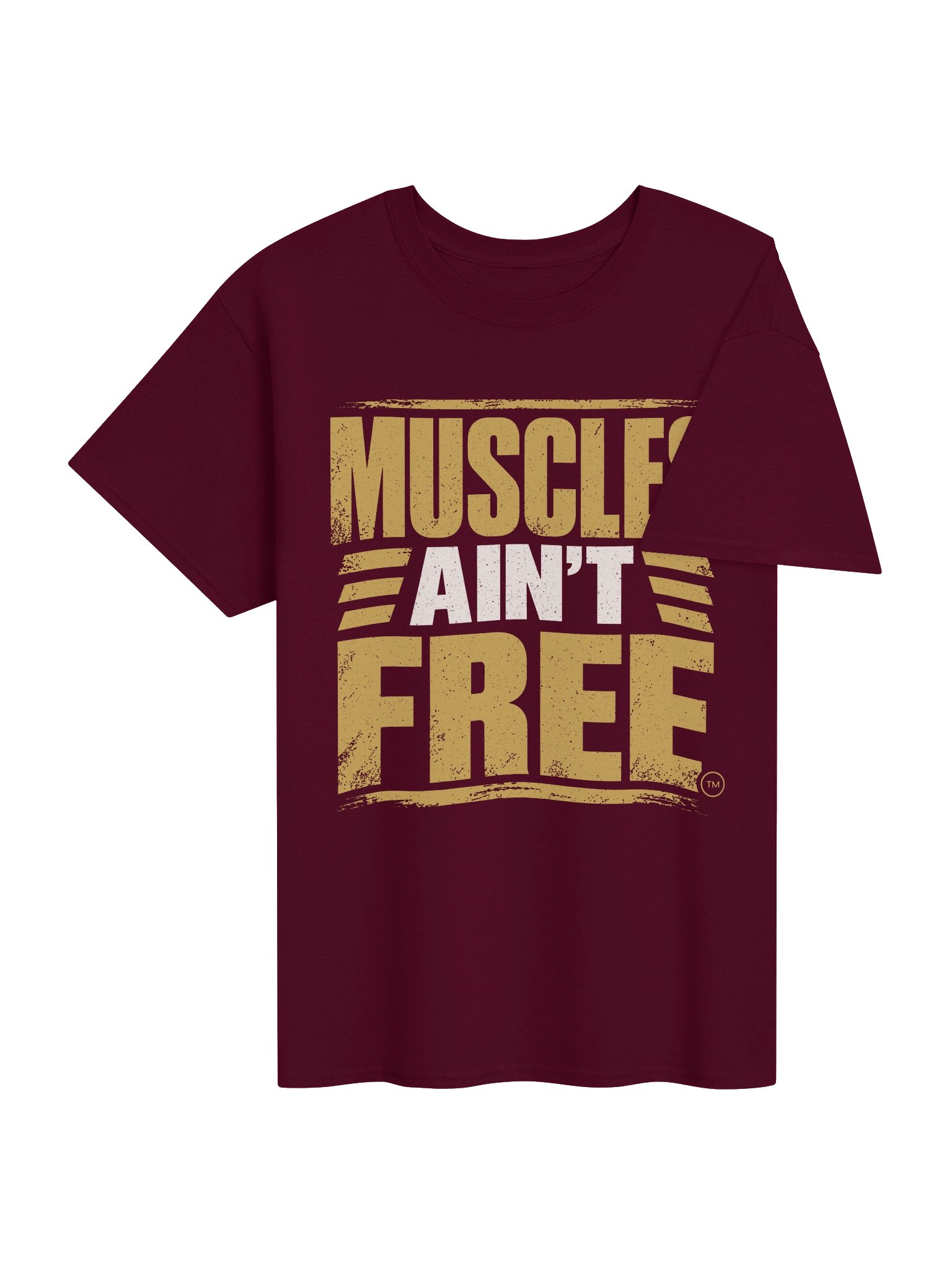 The "Muscles Ain't Free" Everyday Heavyweight Graphic Tee product image (4)