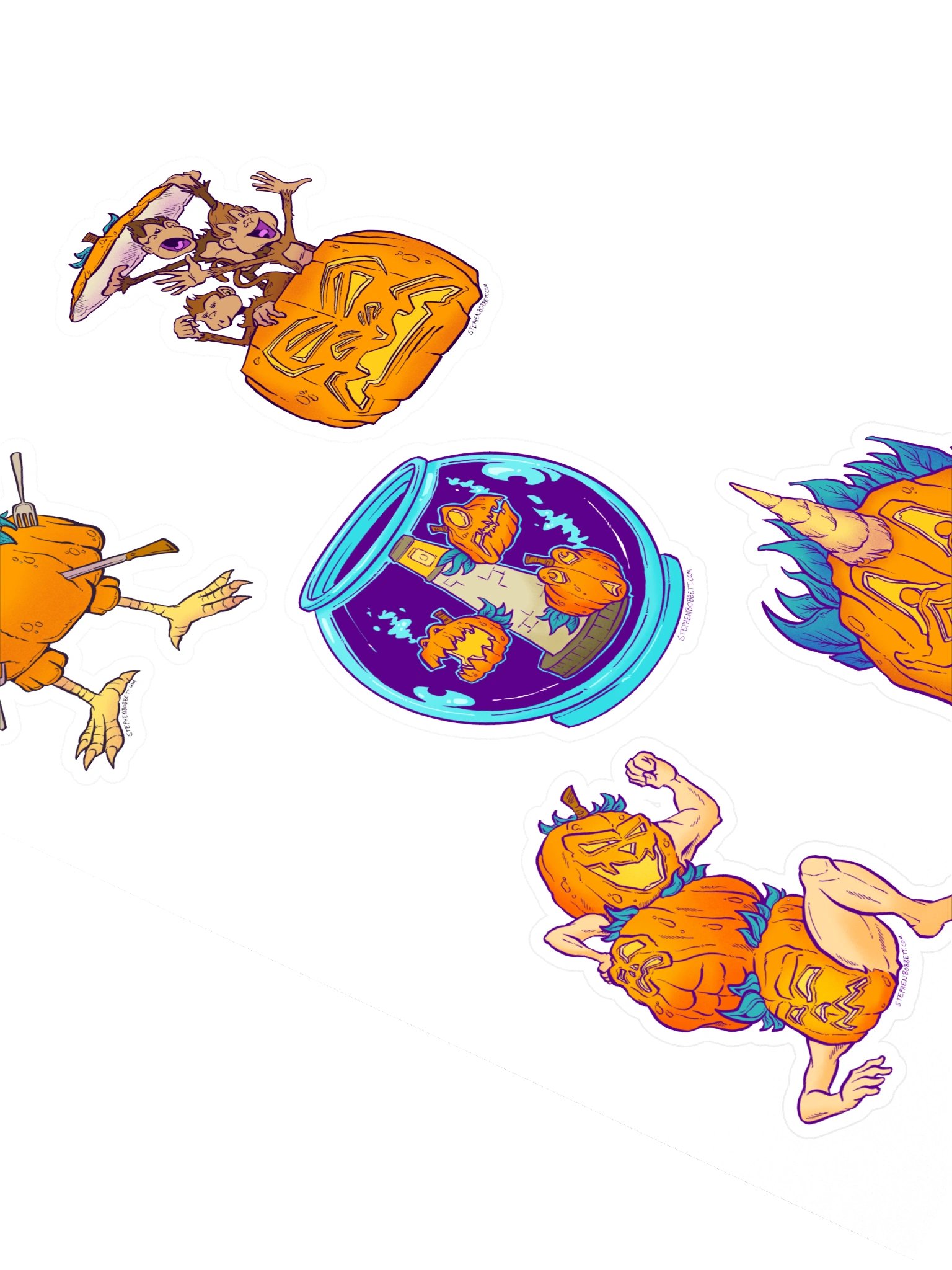 Jack-o-Lanterns Sticker Sheet product image (2)