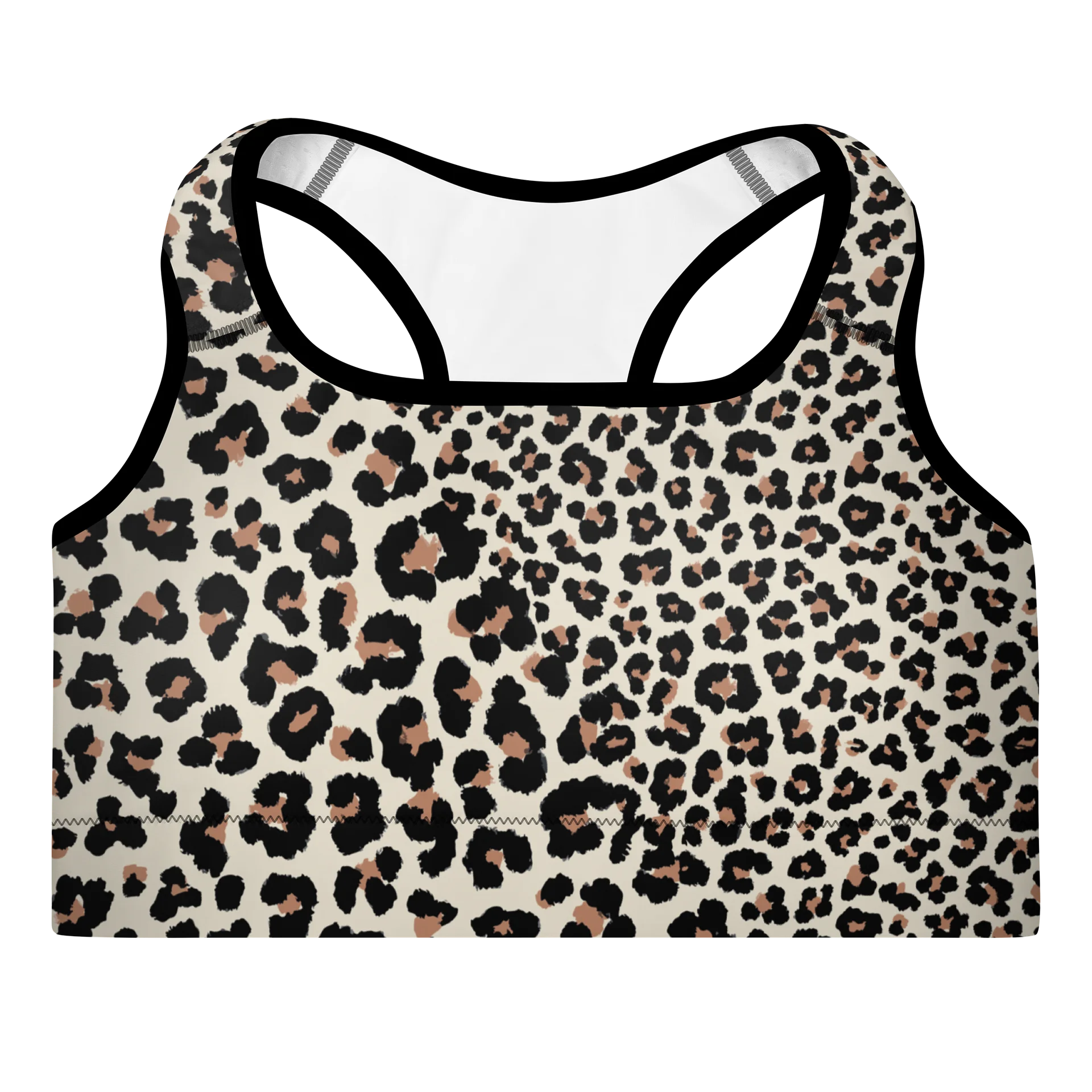 Sport Bra "Abstract Animal Leopard Skin Fur Pattern" product image (2)
