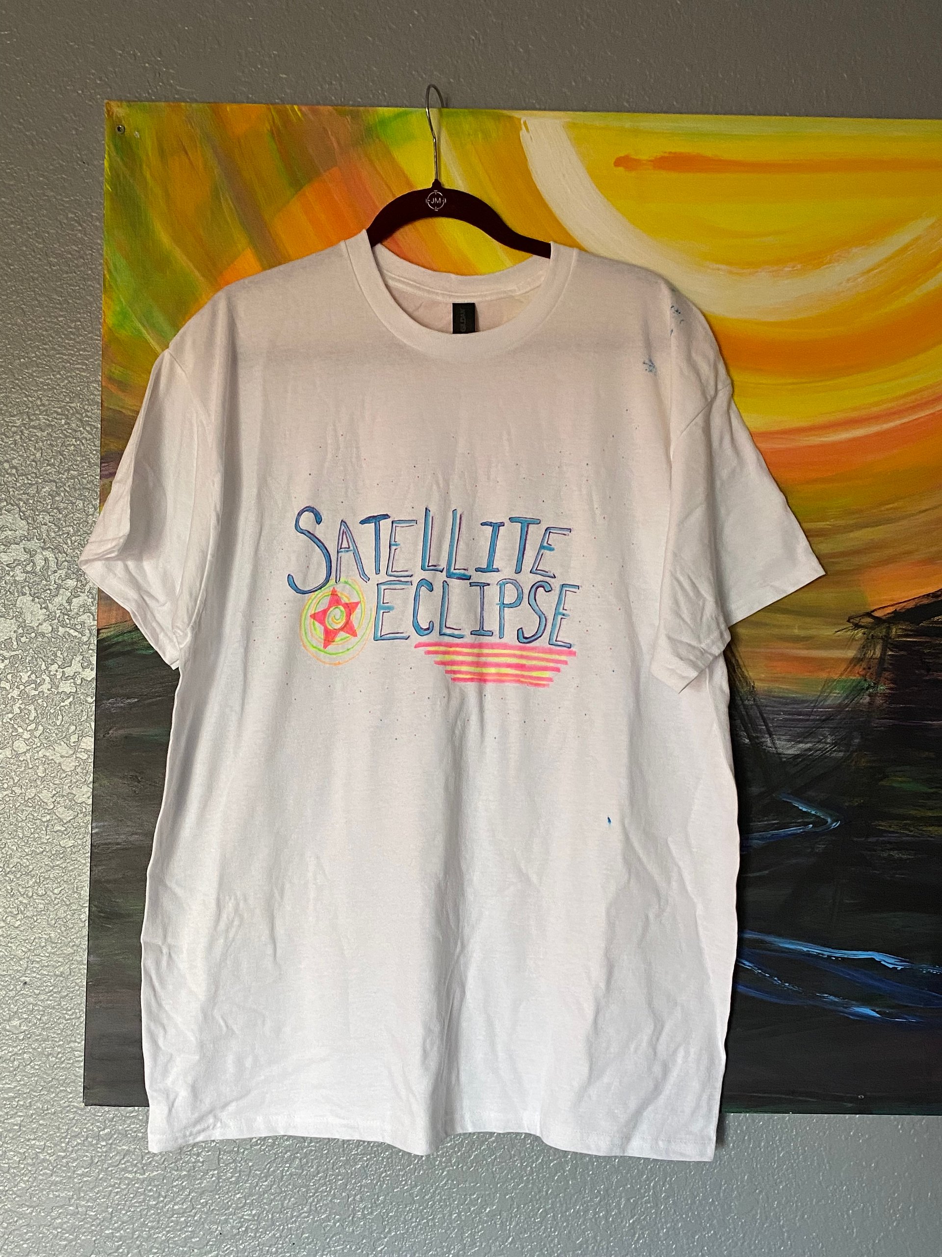 Hand Painted TEE - Satellite Eclipse 002 product image (1)