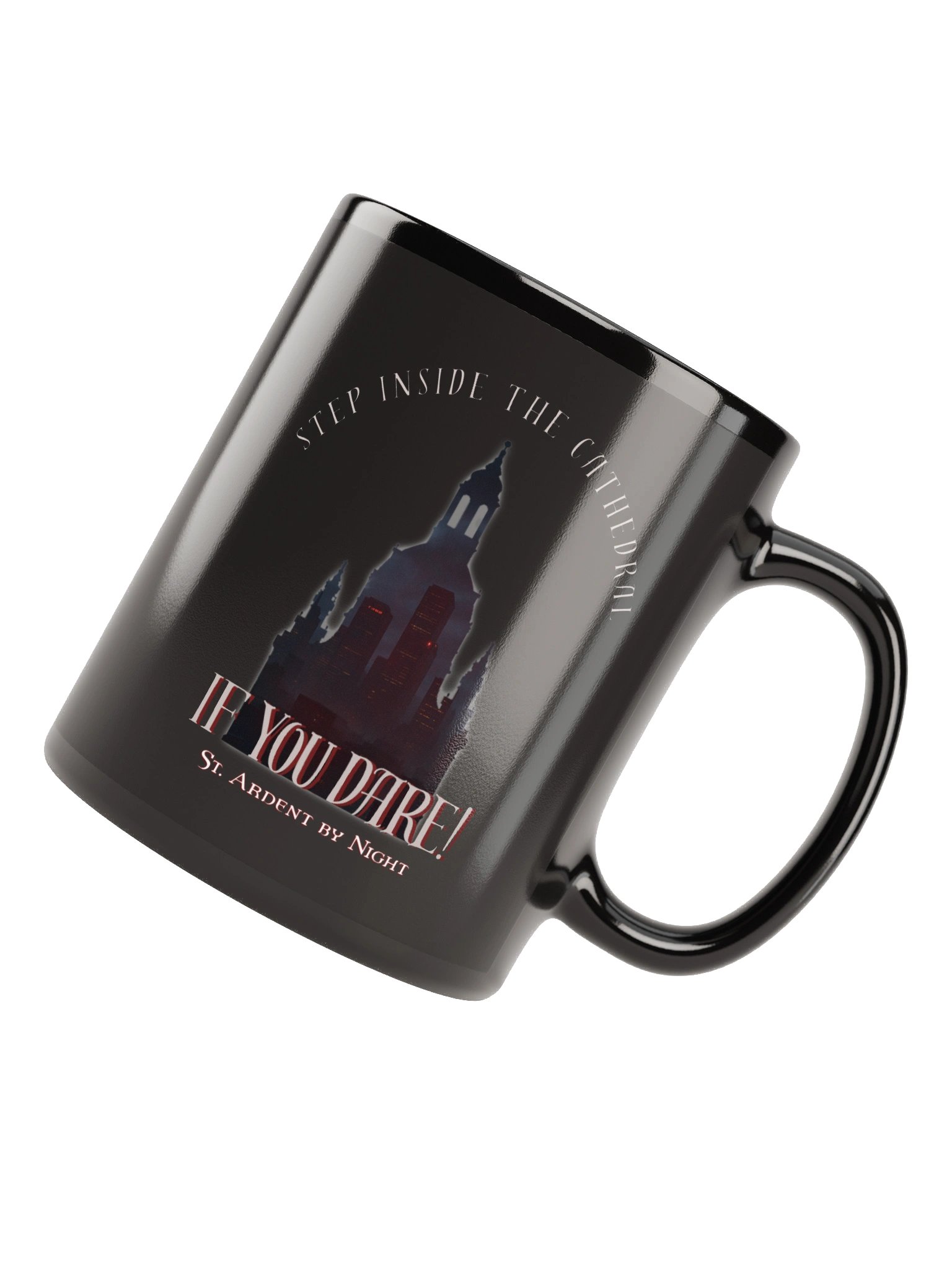 St. Ardent by Night Black Glossy Mug product image (7)
