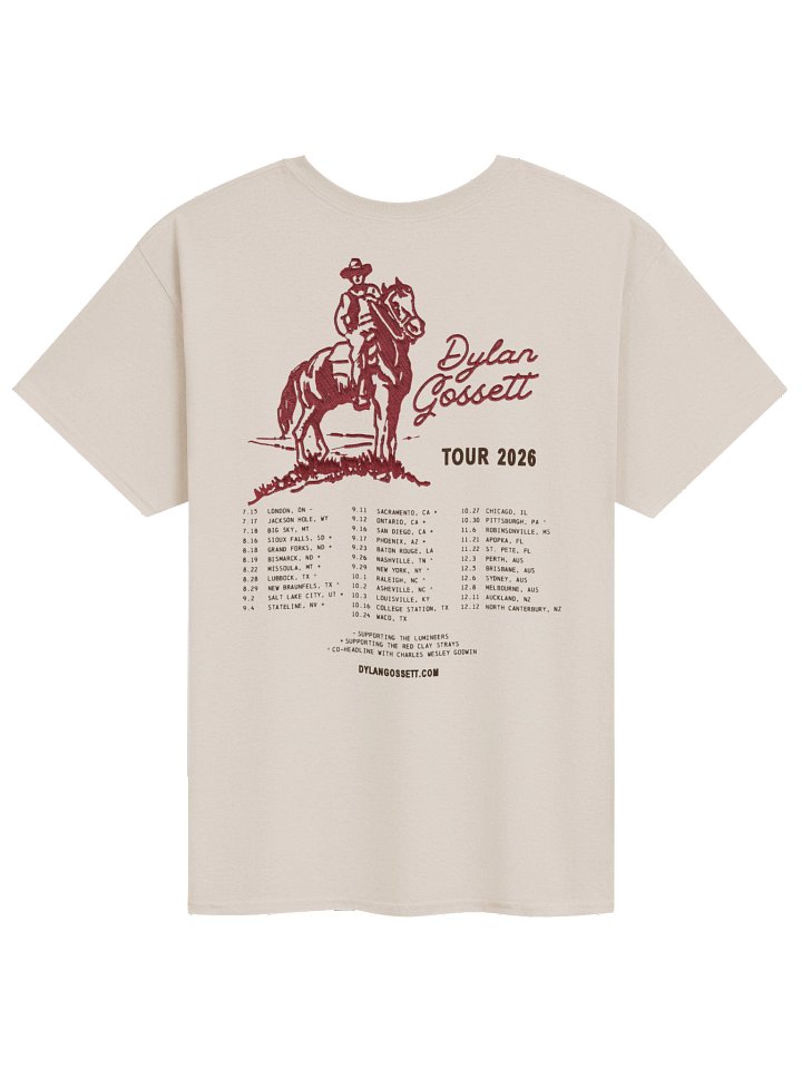 Dylan Gossett Tour 2026 Merch Tshirt product image (2)