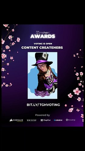 I’m honored to share that I’ve been nominated for a GameHers Award! 🎉
If you’ve supported my work or just believe in upliftin...