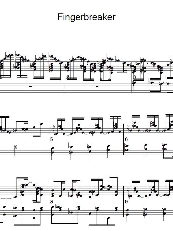 The Fingerbreaker - Piano sheet music product image (1)