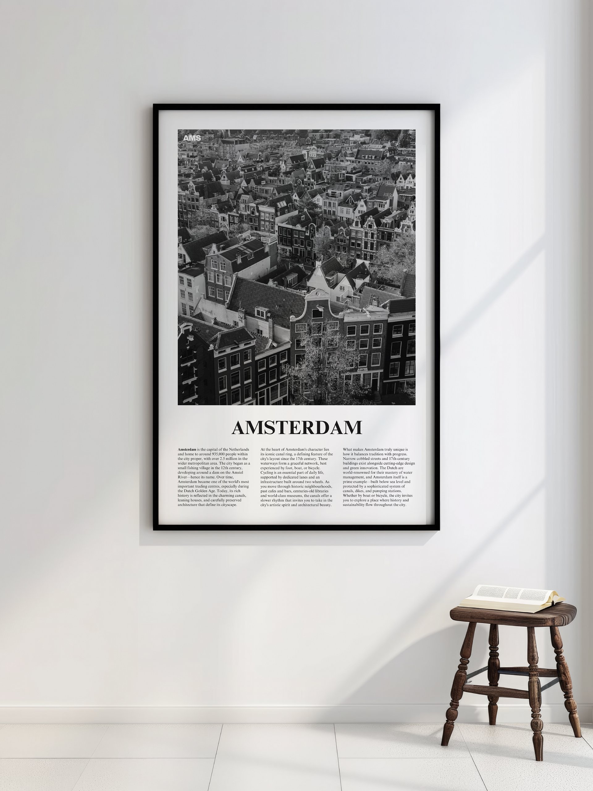 Amsterdam 02 Newspaper Poster | Framed product image (2)