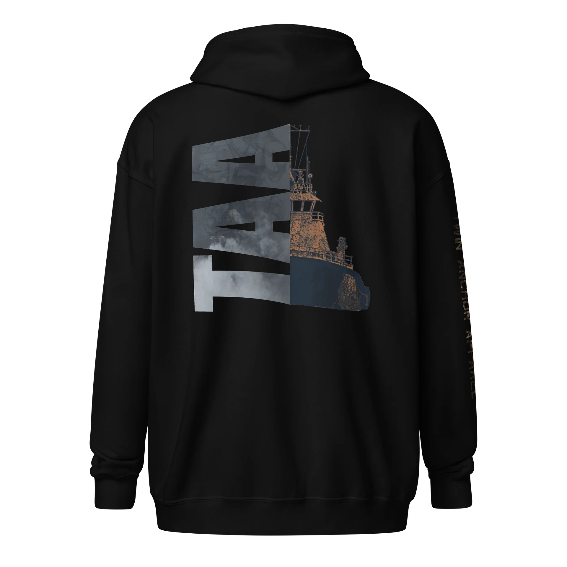 TAA & Foss tug – Maritime Heritage | Twin Anchor Apparel Fog Harbor Line product image (1)