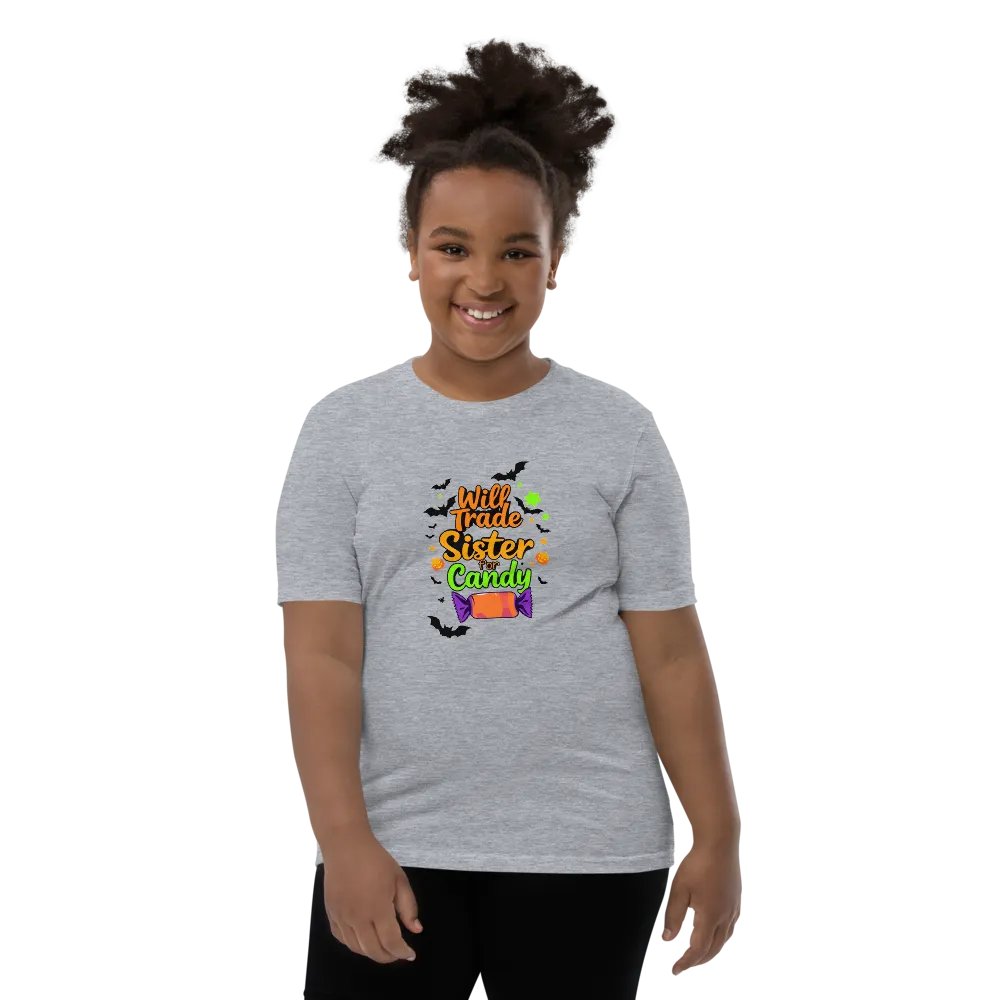 Will Trade Sister For Candy Youth T-shirt product image (10)