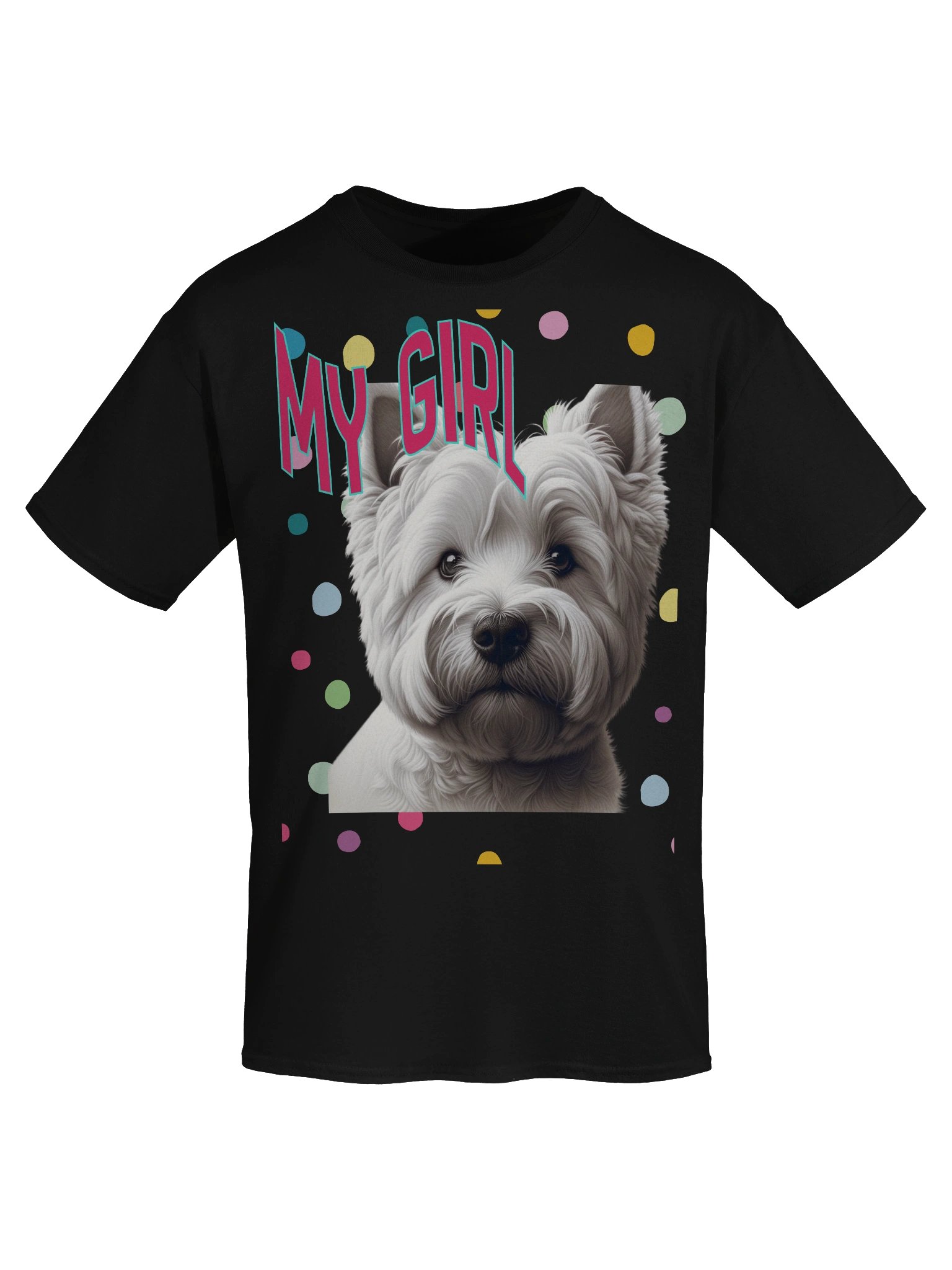 Fluffy Westie Dog 'My Girl' T-Shirt product image (7)