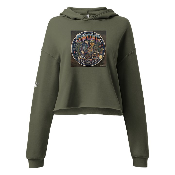 Women’s crop hoodie product image (1)