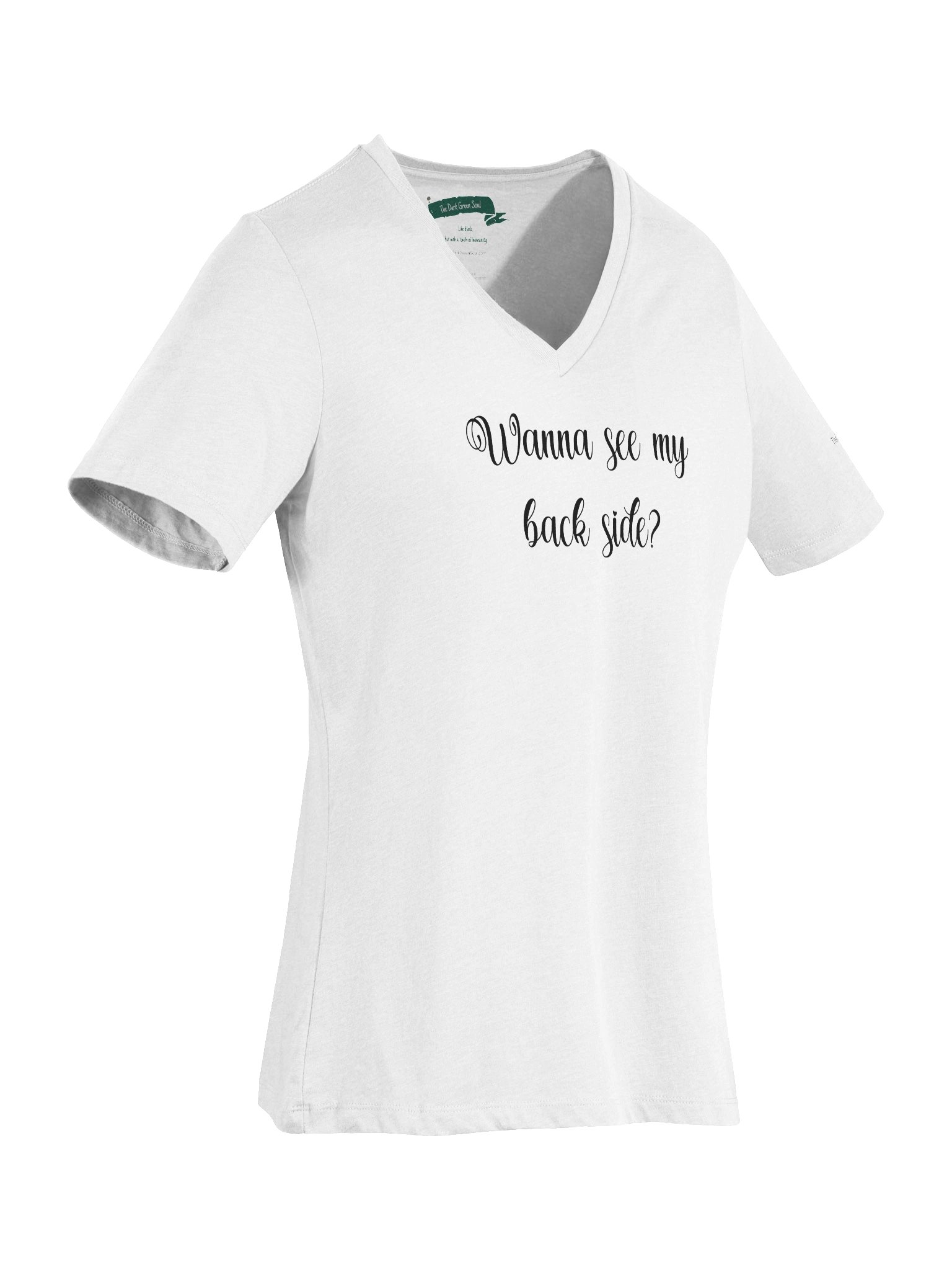 Wanna See My Back Side Black - Women's V-Neck Tee product image (3)