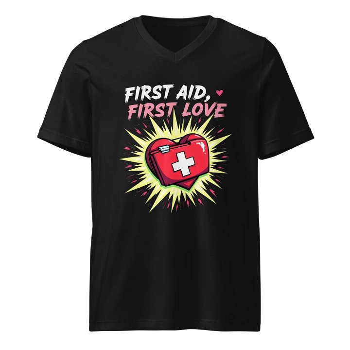 Love First Aid Heart Kit V-Neck Tee product image (1)