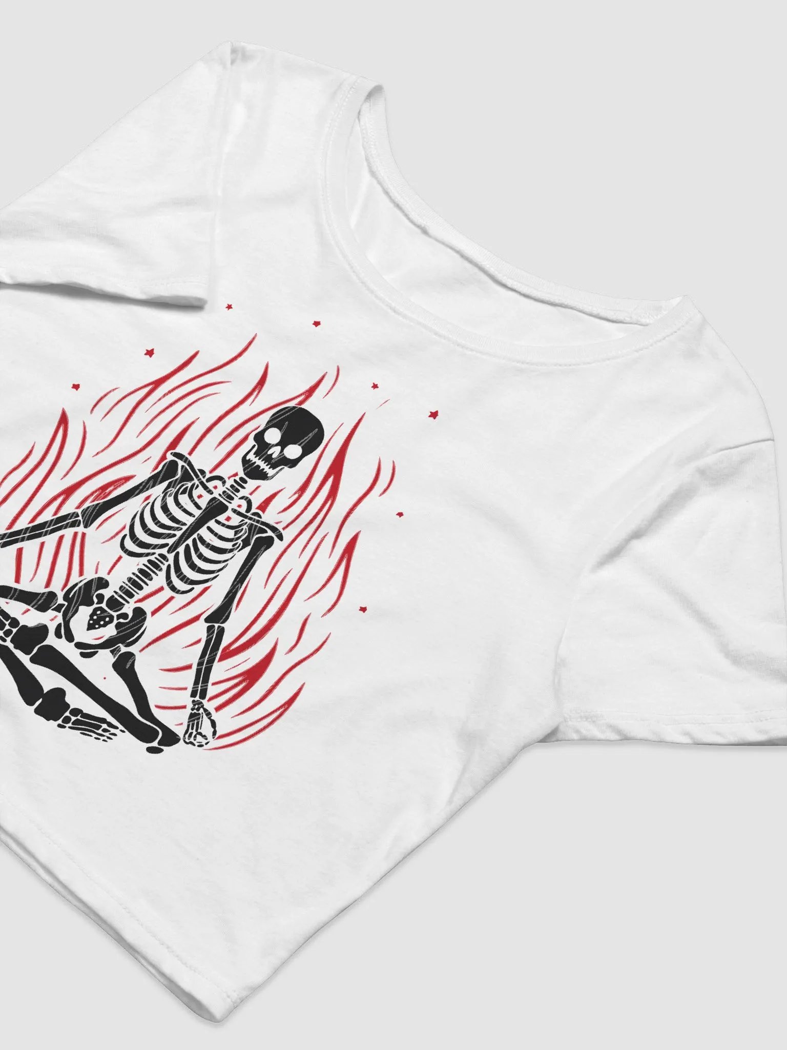Skelly In Fire - Women's Crop Tee product image (5)