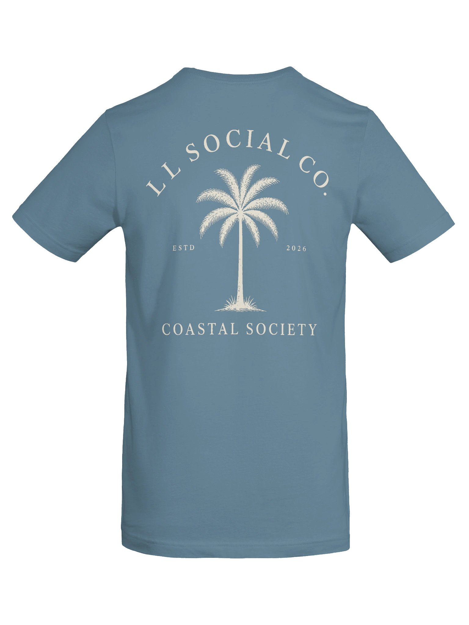 LL Social Co. Coastal Society Essential Tee — Palm | Ivory product image (6)