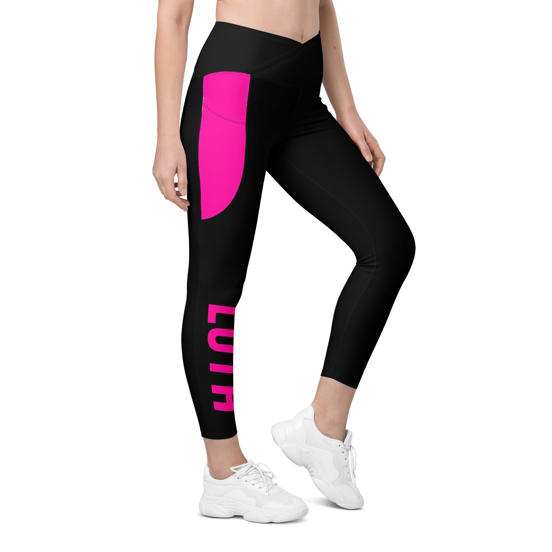 Lúth | Crossover Semi Compression Workout Leggings with Pockets & Sun protection product image (4)