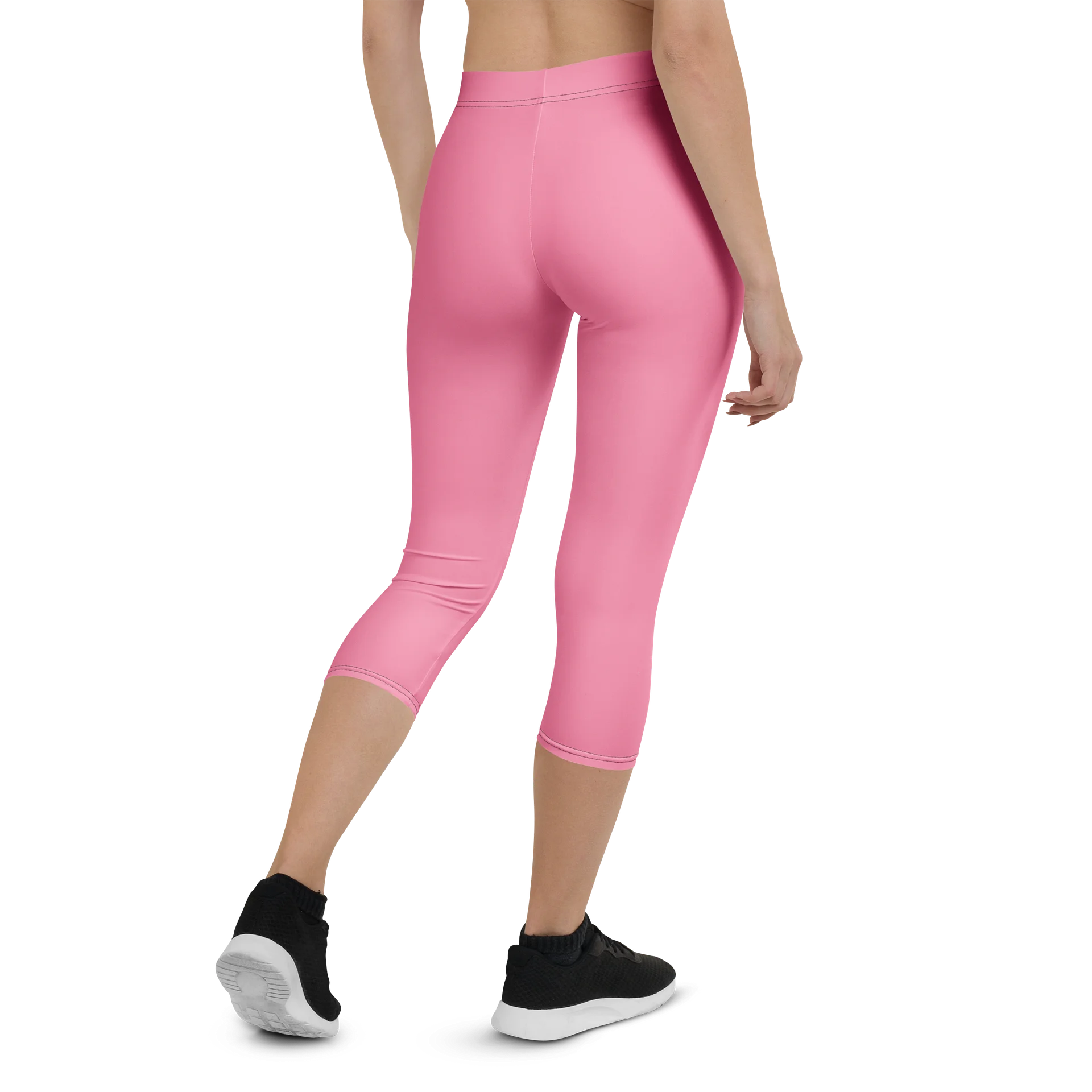 His House Womens Performance Crop Leggings - Pink product image (3)