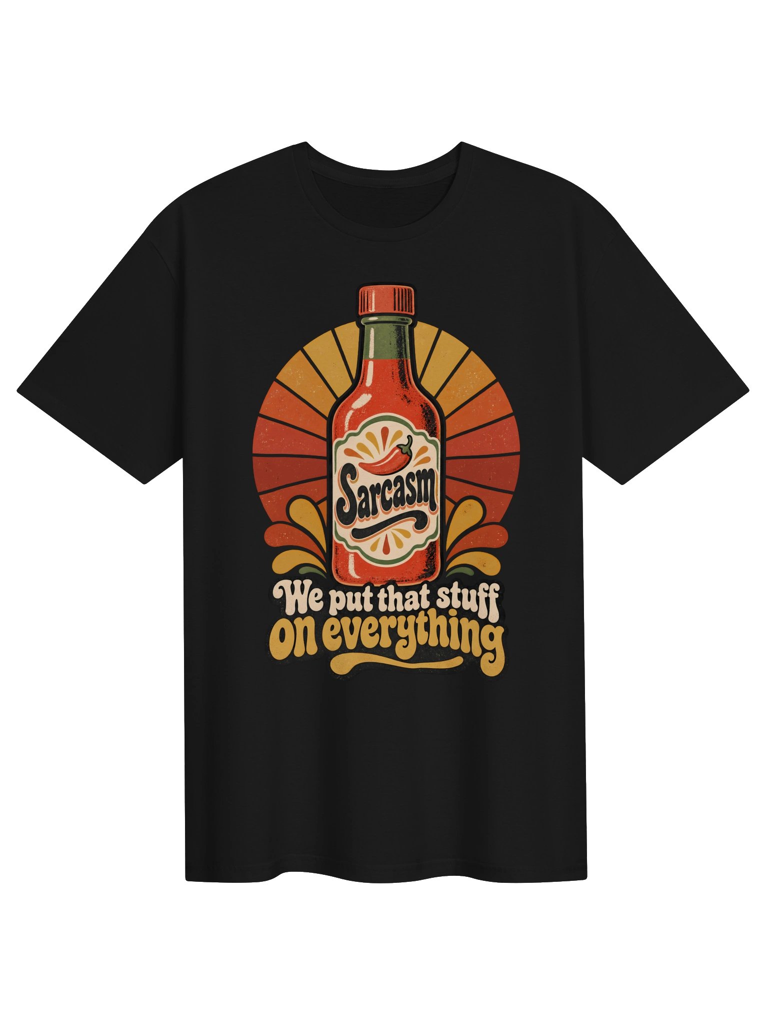 Sarcasm Hot Sauce Gen X Graphic Tee product image (1)