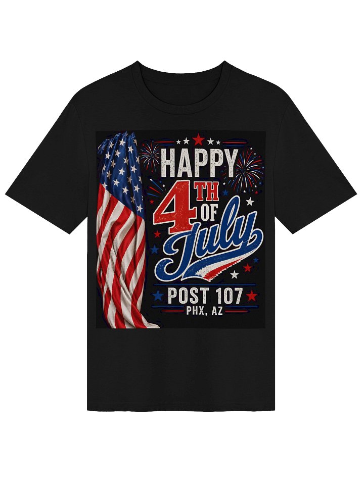 Happy 4th of July Post 107 Tee product image (1)