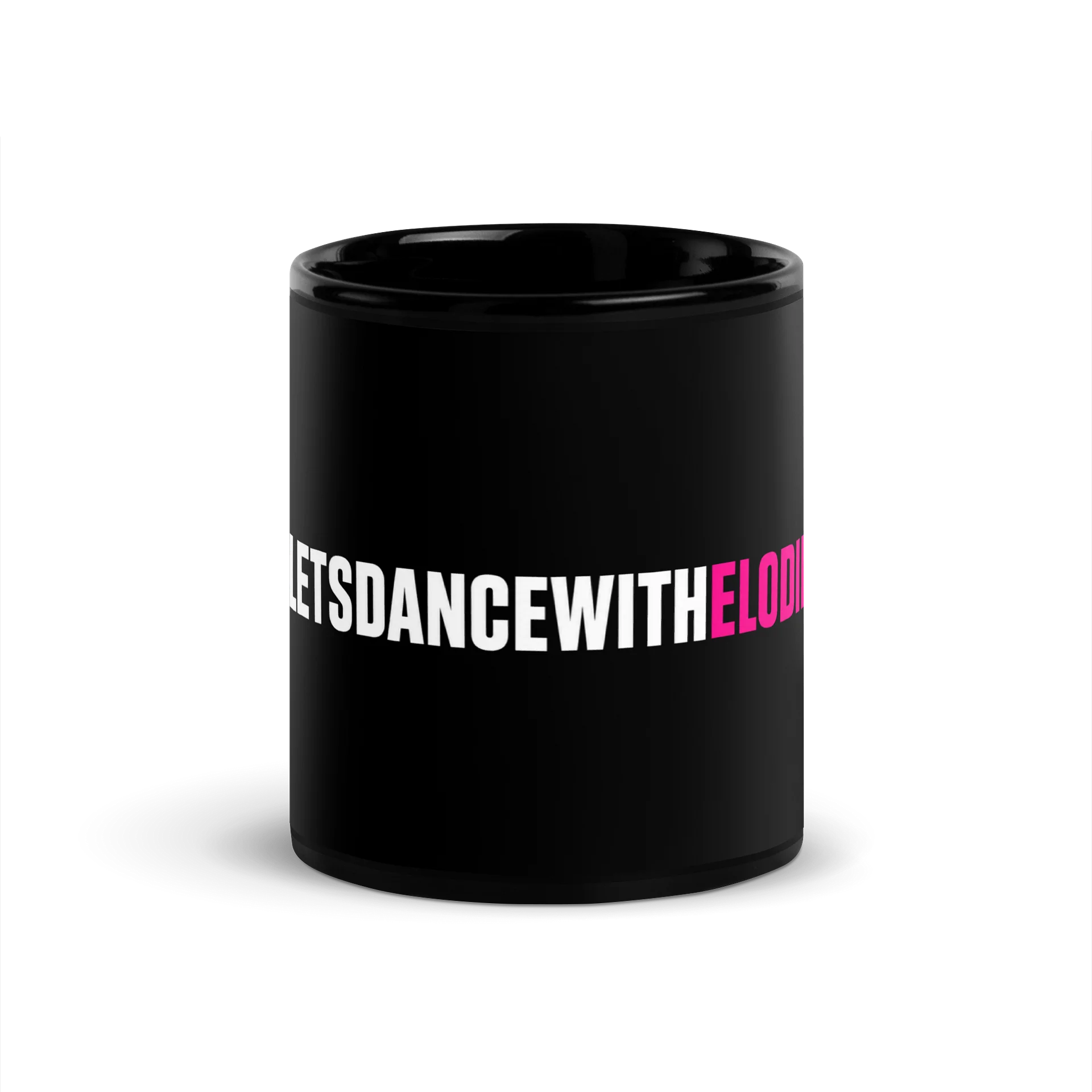 Bold Bloom Graphic Black Mug product image (3)