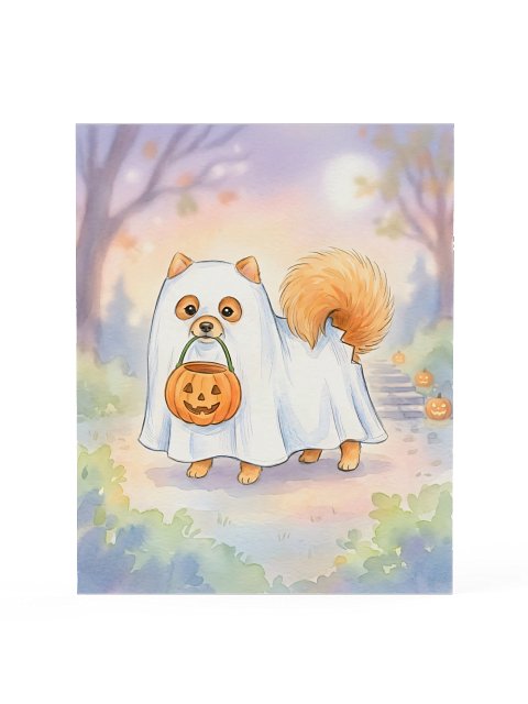 Little Ghost Pomeranian Poster