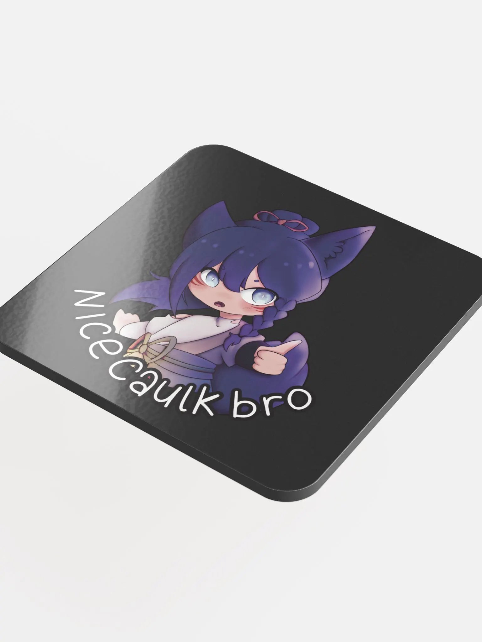 Glossed Cork Coaster | Caulk product image (4)