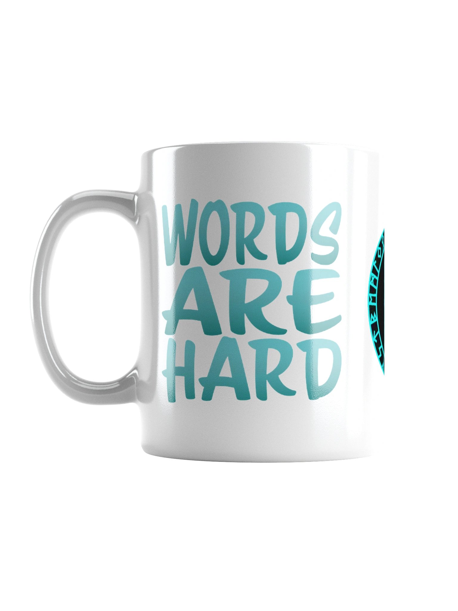 Words Are Hard Glossy Mug product image (16)