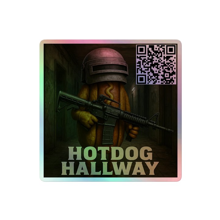 HD Hallway QR Holographic Sticker product image (2)