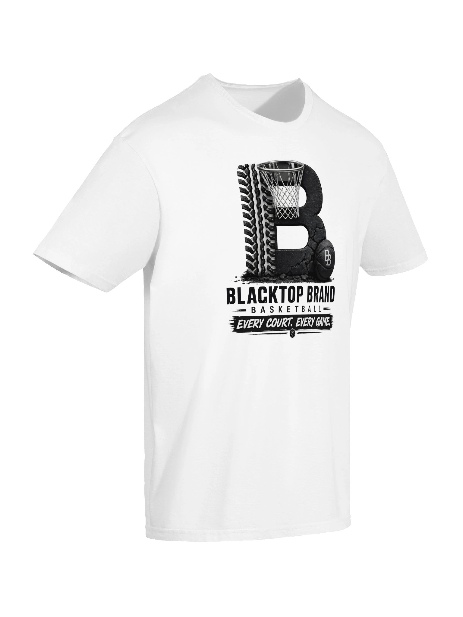 Blacktop Brand Basketball B Logo Tee product image (6)