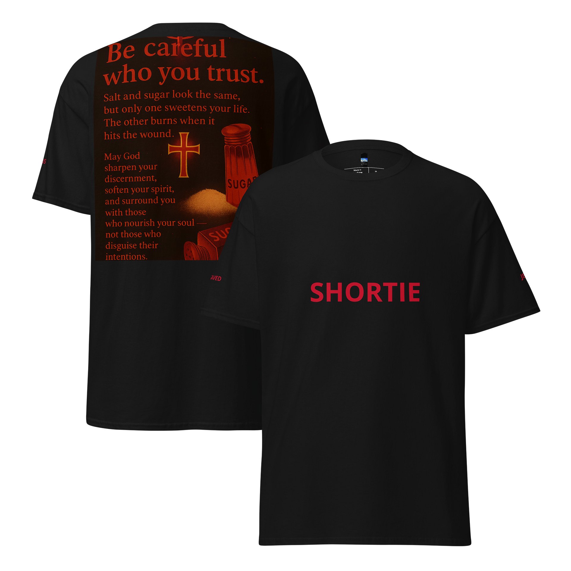 Bold Red 'SHORTIE' Tee product image (3)