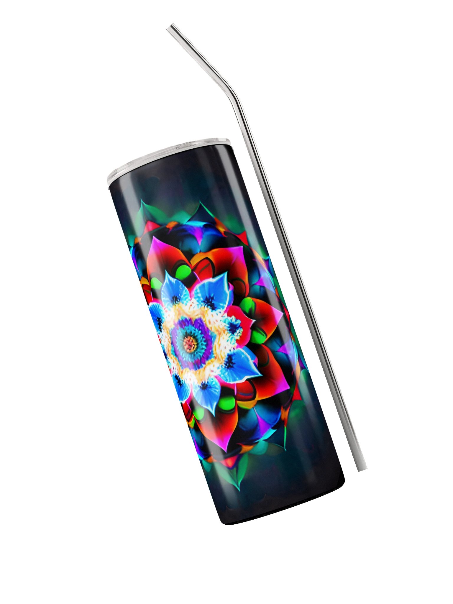 Neon Mandala Stainless Steel Tumbler product image (5)