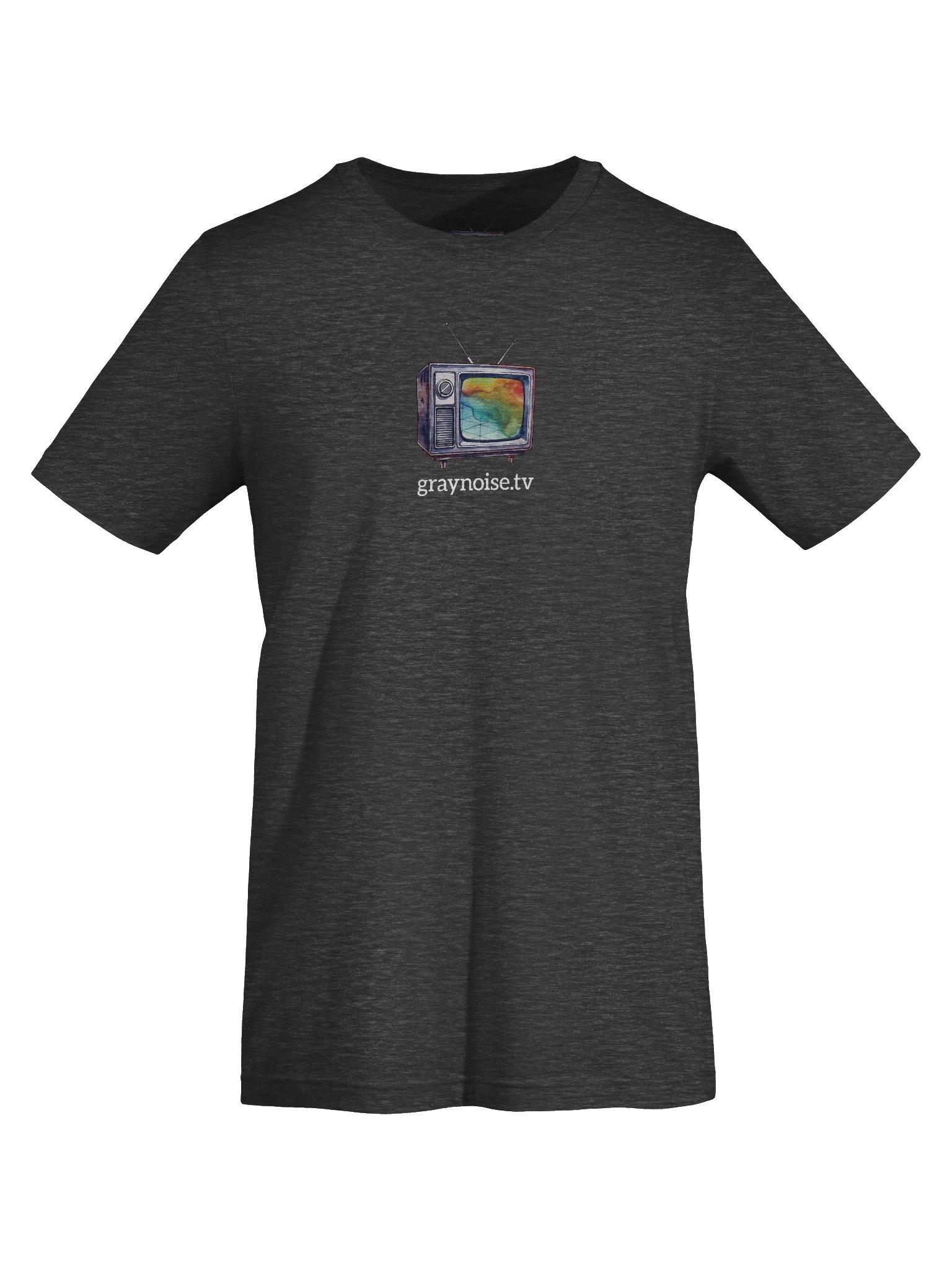 Graynoise Color Grid TV Logo Heather Unisex Tee - Bella+Canvas Supersoft product image (61)