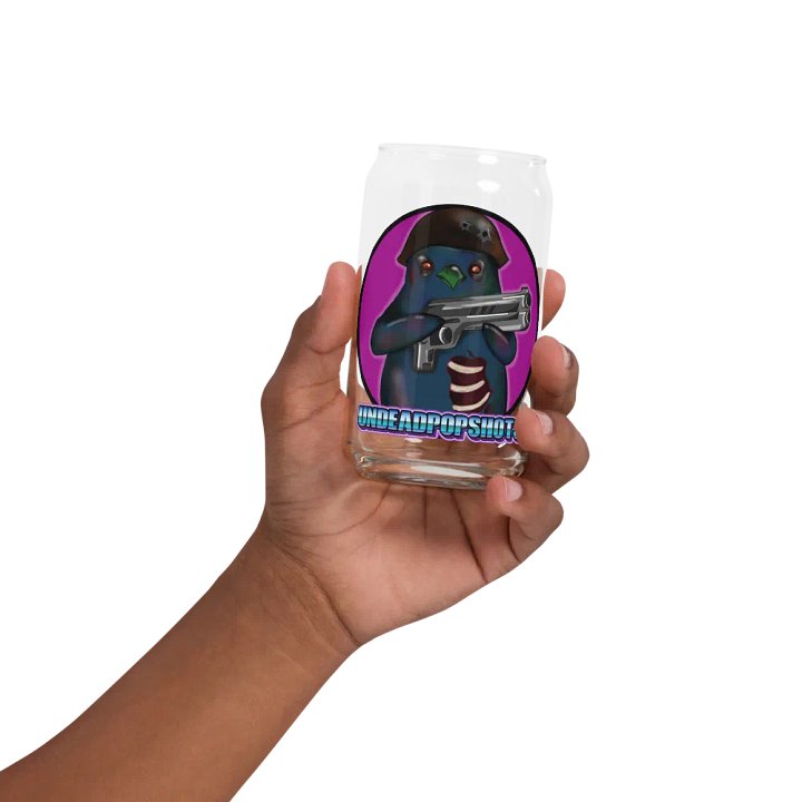 UndeadPopShots Penguin Can-Shaped Glass Logo Color Dark Pink product image (32)