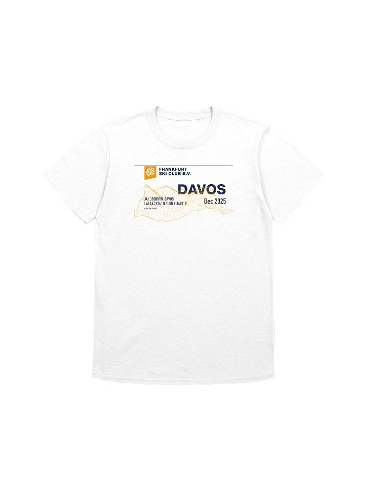 Davos / Jakobshorn Coordinates white (front only print) product image (1)