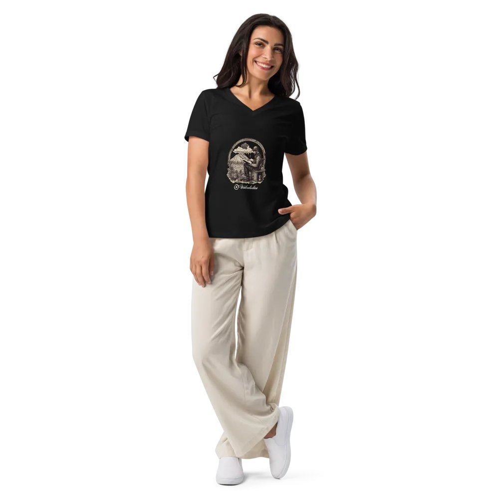 Explorer's Journal Women's V-Neck Tee product image (9)