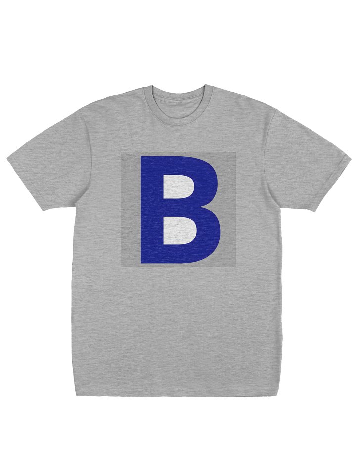 Bold Blue Letter 'B' Premium Tee product image (4)