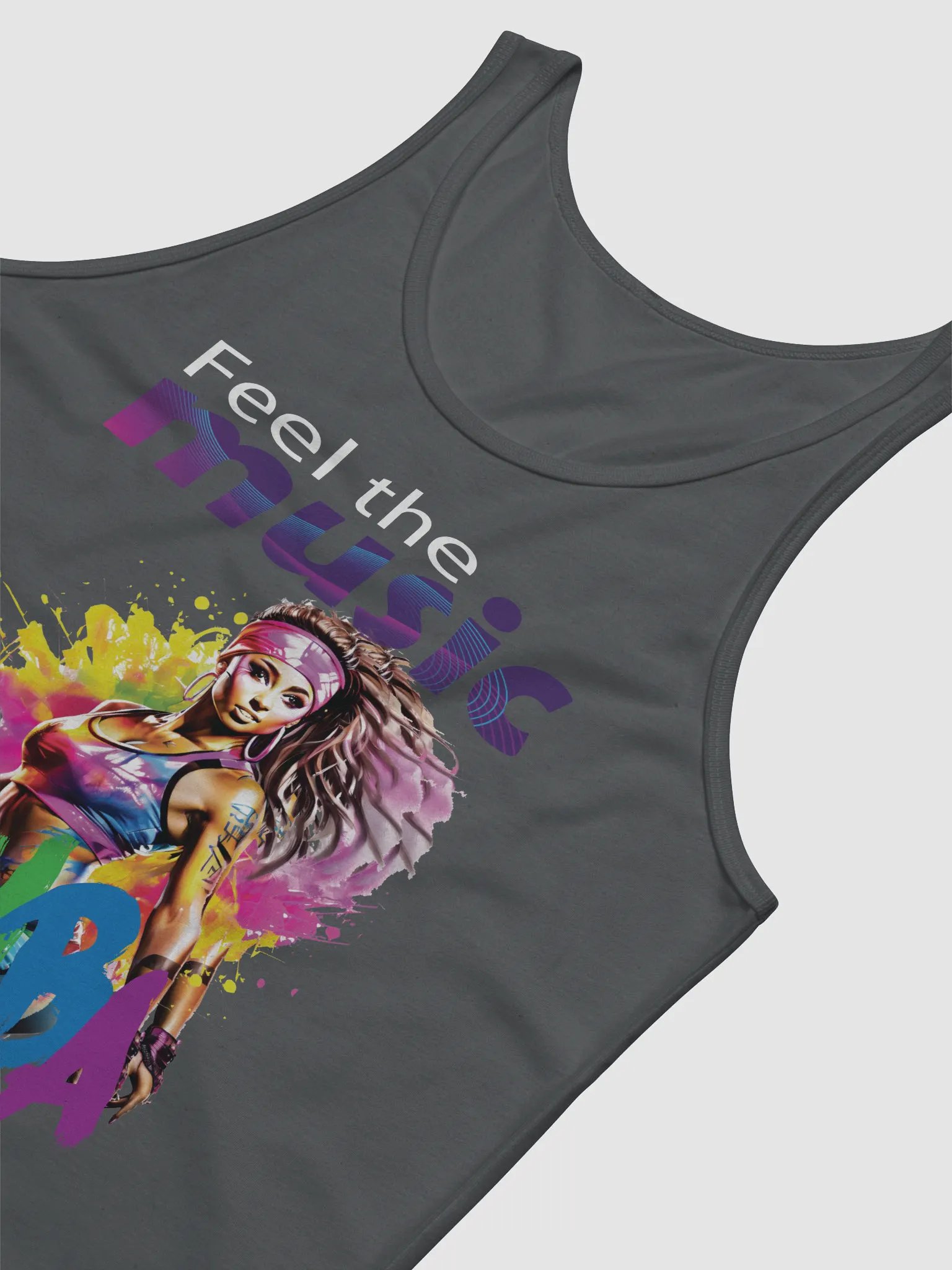 Feel The Music Lets Zumba Fitness Dance Class Instructor Tanktop product image (8)