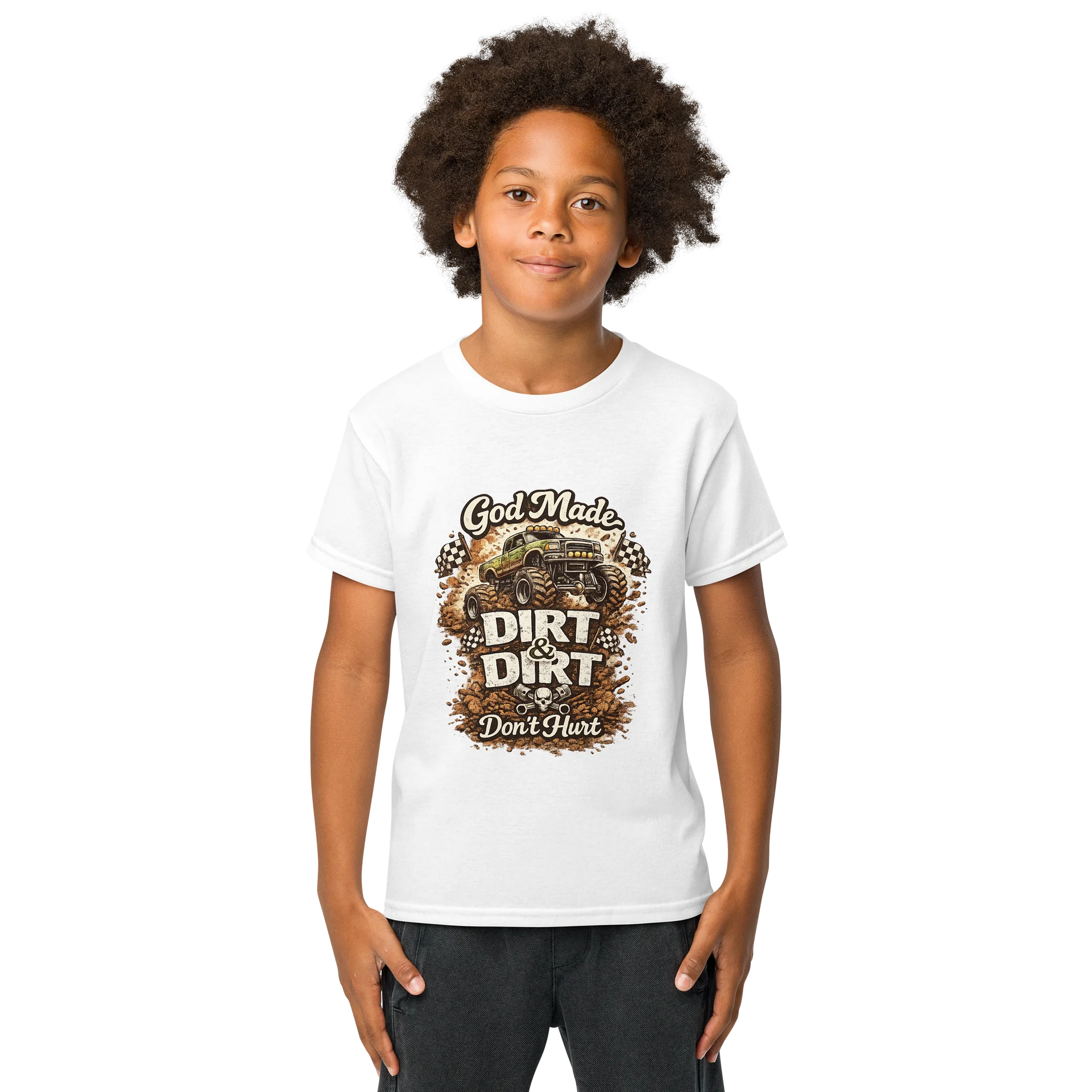 God Made Dirt Monster Truck T product image (1)