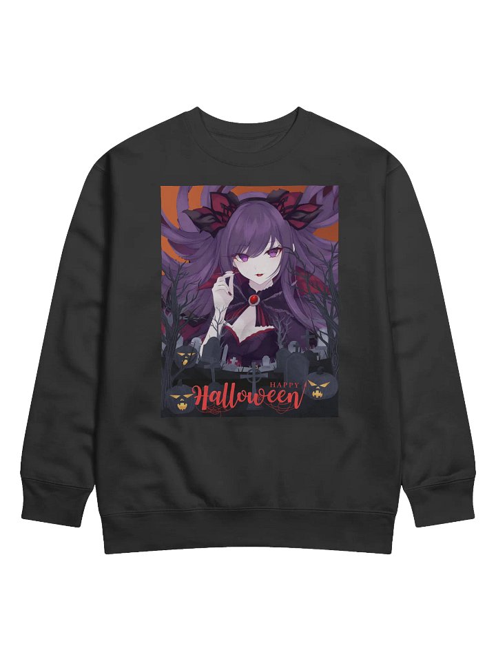 Gothic Halloween Purple Hair Sweatshirt product image (1)