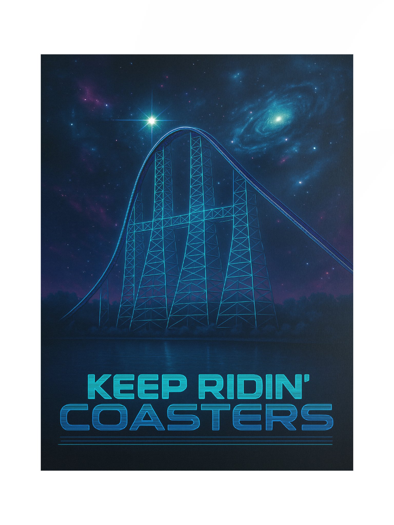 Futuristic Millie - Keep Ridin' Coasters 18x24 inch Poster product image (1)