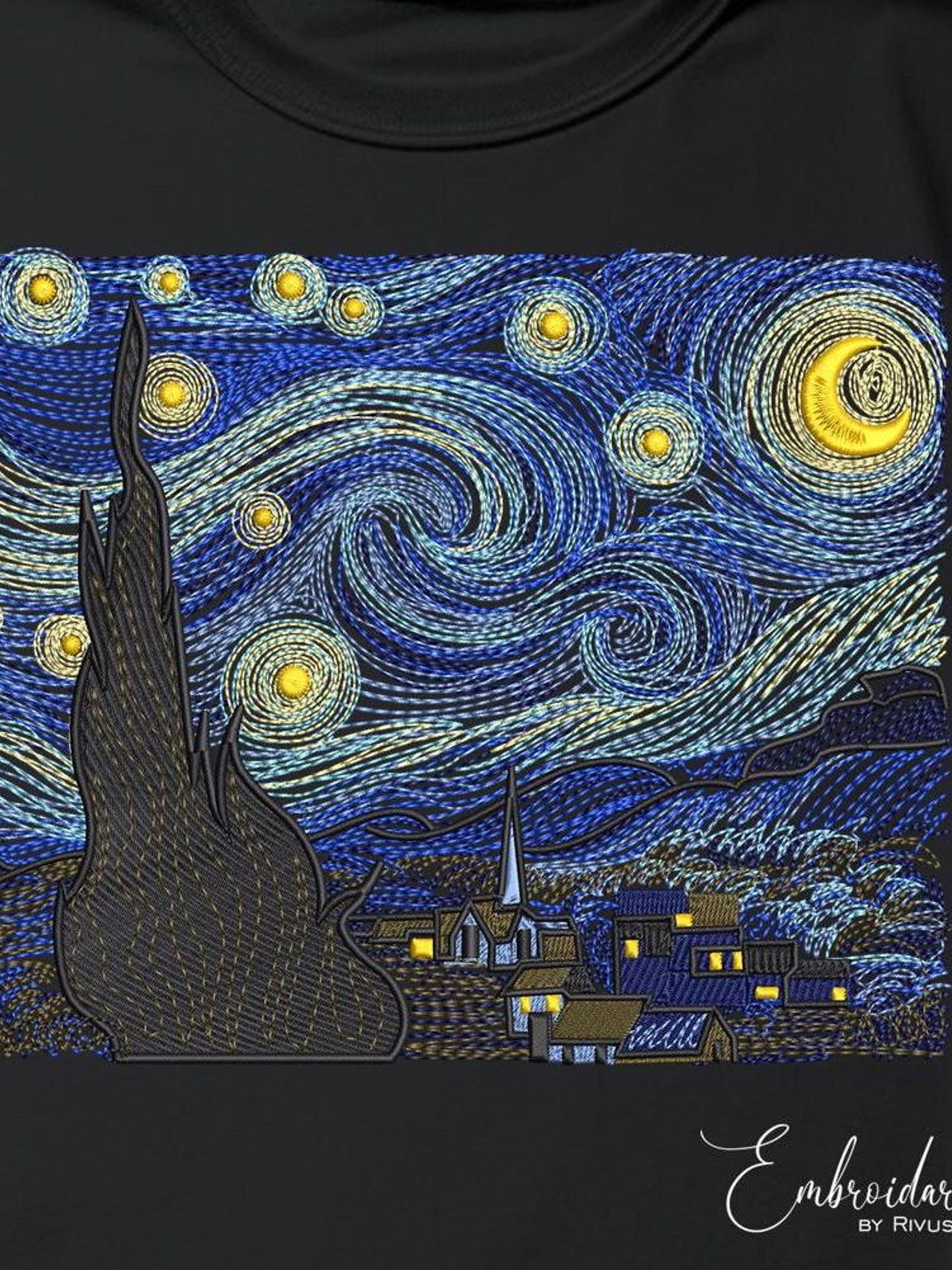 Van Gogh & Fine Art Embroidery Bundle – 5 Iconic Masterpieces | Instant Digital Download product image (8)