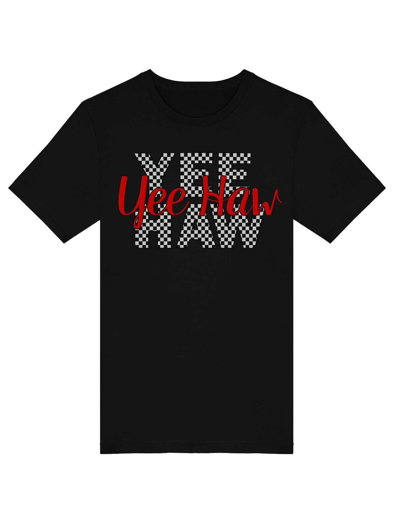 Checkered Yee Haw Script Tee product image (5)